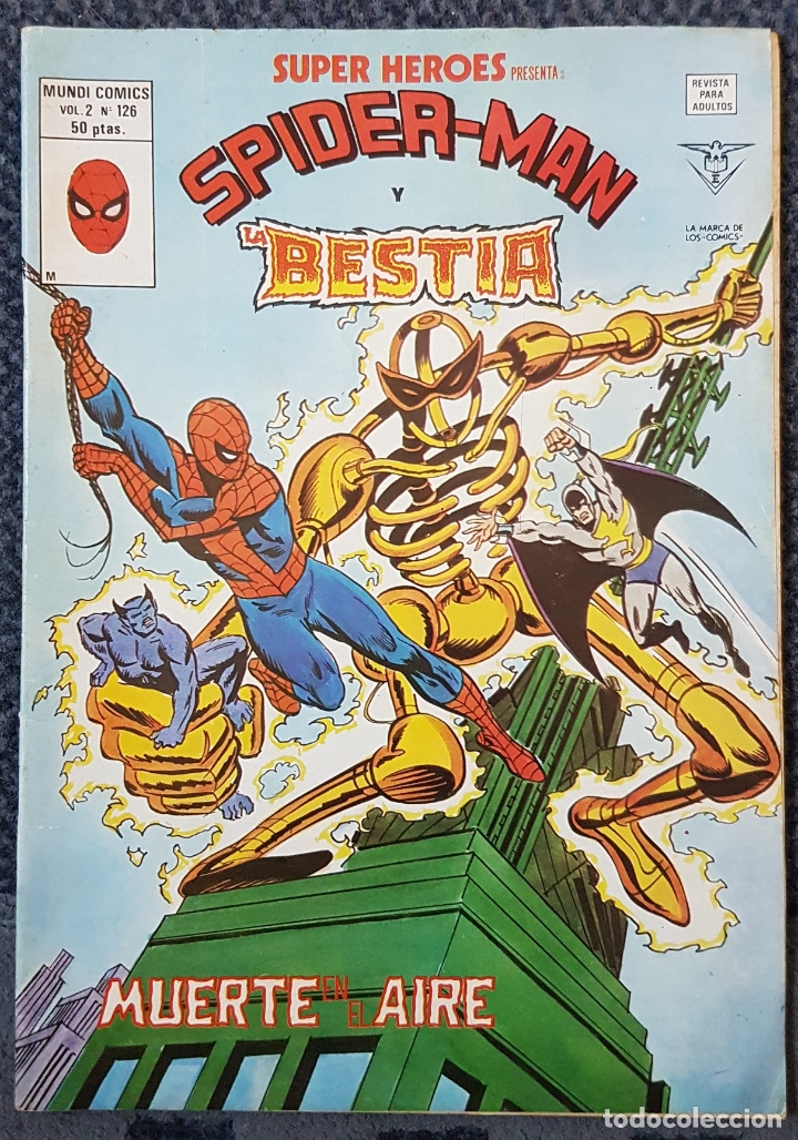 C&oacute;mics: Vol.2 #126 (Vertice, 1983) Spider-man y Kung-Fu - Foto 1