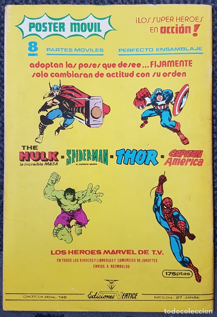 C&oacute;mics: Capitan America #46 (Vertice, 1980) -&uacute;ltimo n&uacute;mero- - Foto 2
