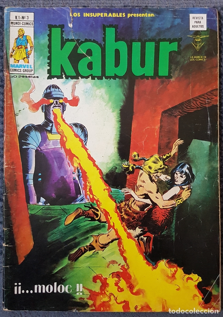 C&oacute;mics: Los Insuperables #3 (Vertice, 1980) Kabur - Foto 1