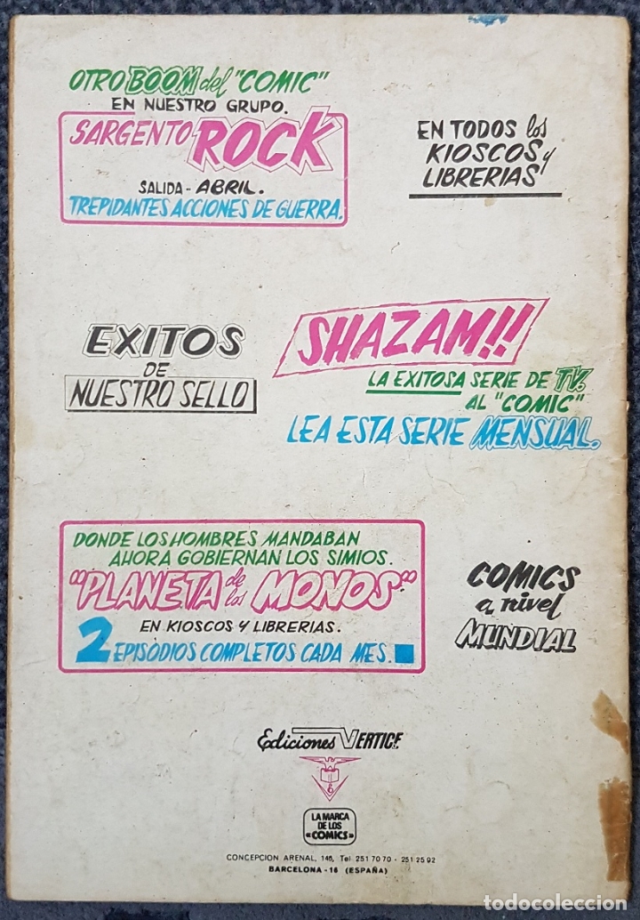 C&oacute;mics: Heroes Marvel #42 (Vertice, 1978) Omega - Foto 2