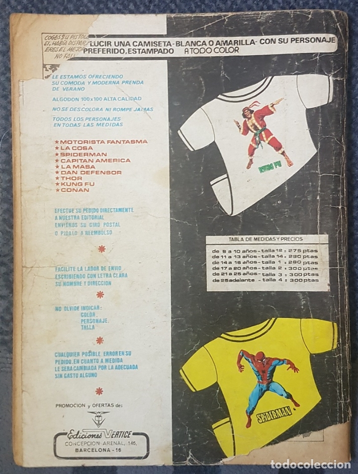 C&oacute;mics: El hombre de bronce #4 (Vertice, 1975) - Foto 2