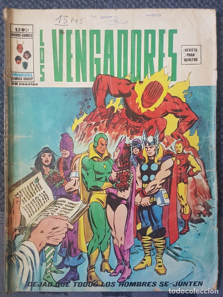 C&oacute;mics: Vengadores v.2 #21 (Vertice, 1976) - Foto 1