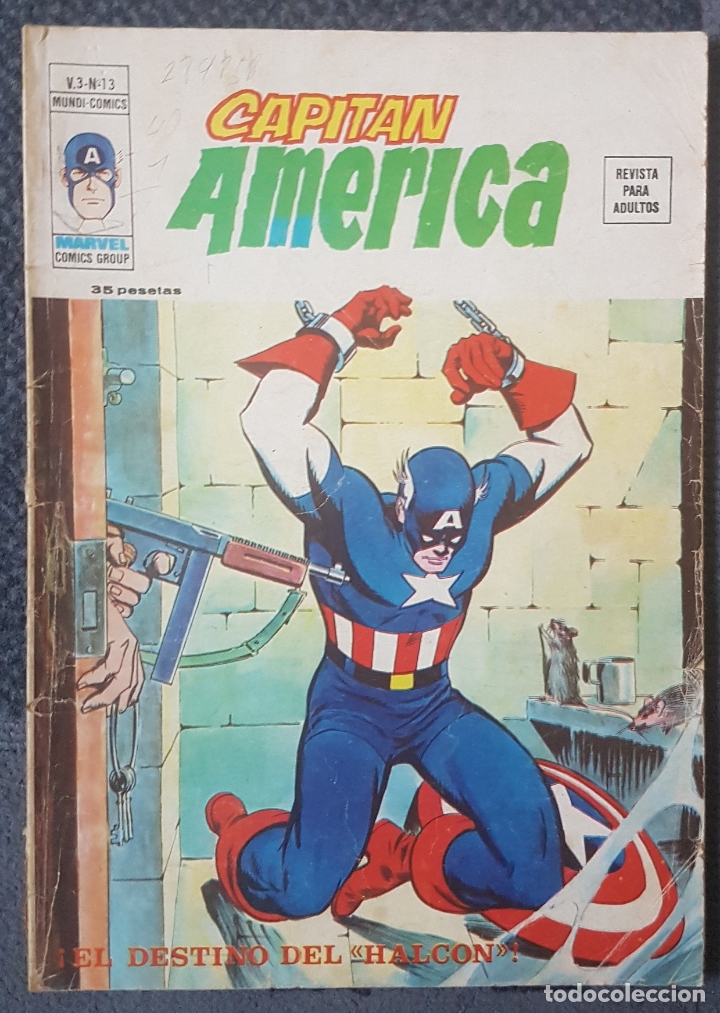C&oacute;mics: Capit&aacute;n Am&eacute;rica v.3 #13 (Vertice, 1977) - Foto 1