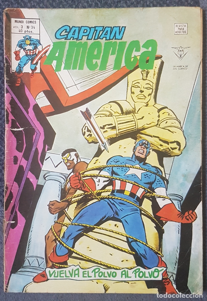 C&oacute;mics: Capit&aacute;n Am&eacute;rica v.3 #34 (Vertice, 1979) - Foto 1