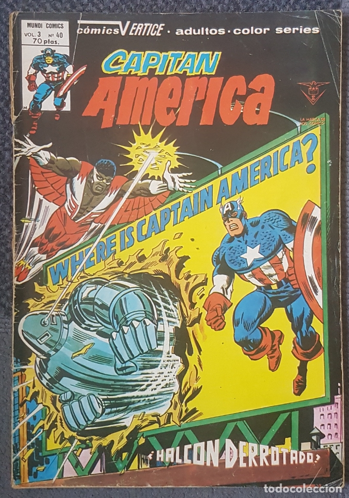 C&oacute;mics: Capit&aacute;n Am&eacute;rica v.3 #40 (Vertice, 1980) - Foto 1
