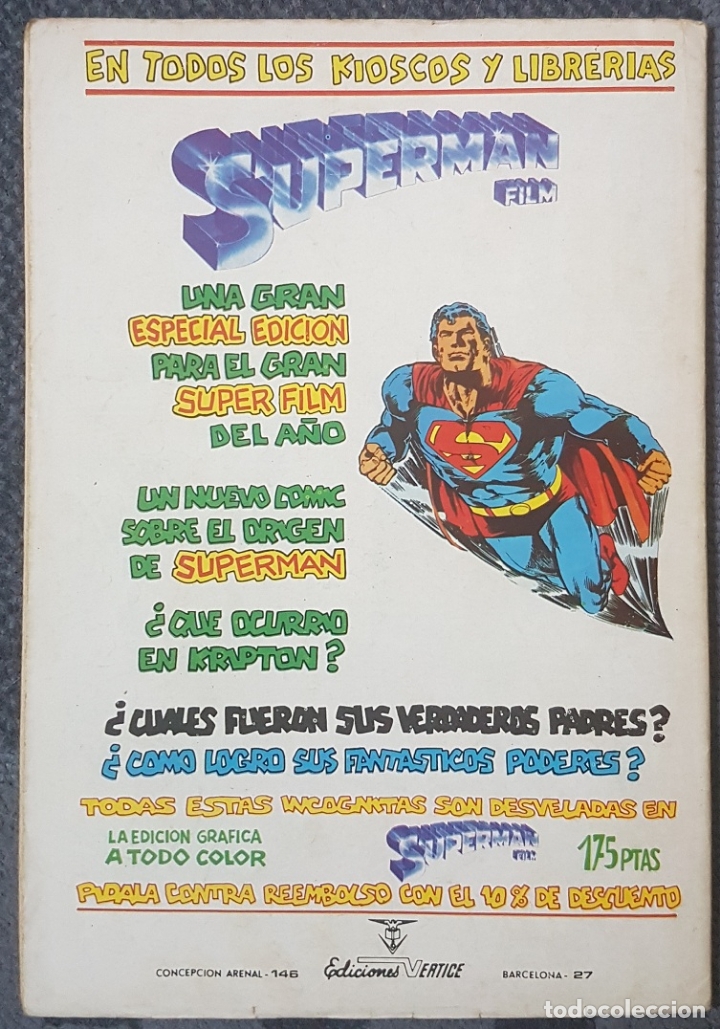 C&oacute;mics: Pantera Negra #8 (Vertice, 1979) -&uacute;ltimo n&uacute;mero- - Foto 2