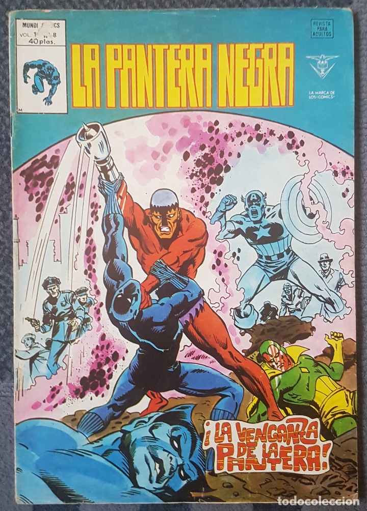 C&oacute;mics: Pantera Negra #8 (Vertice, 1979) -&uacute;ltimo n&uacute;mero- - Foto 1