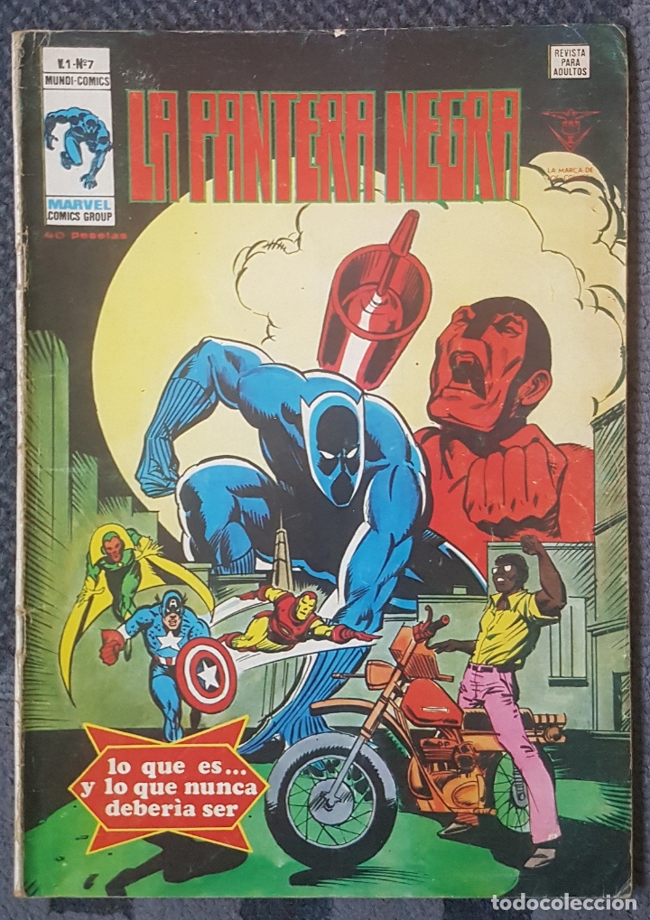 C&oacute;mics: Pantera Negra #7 (Vertice, 1979) - Foto 1