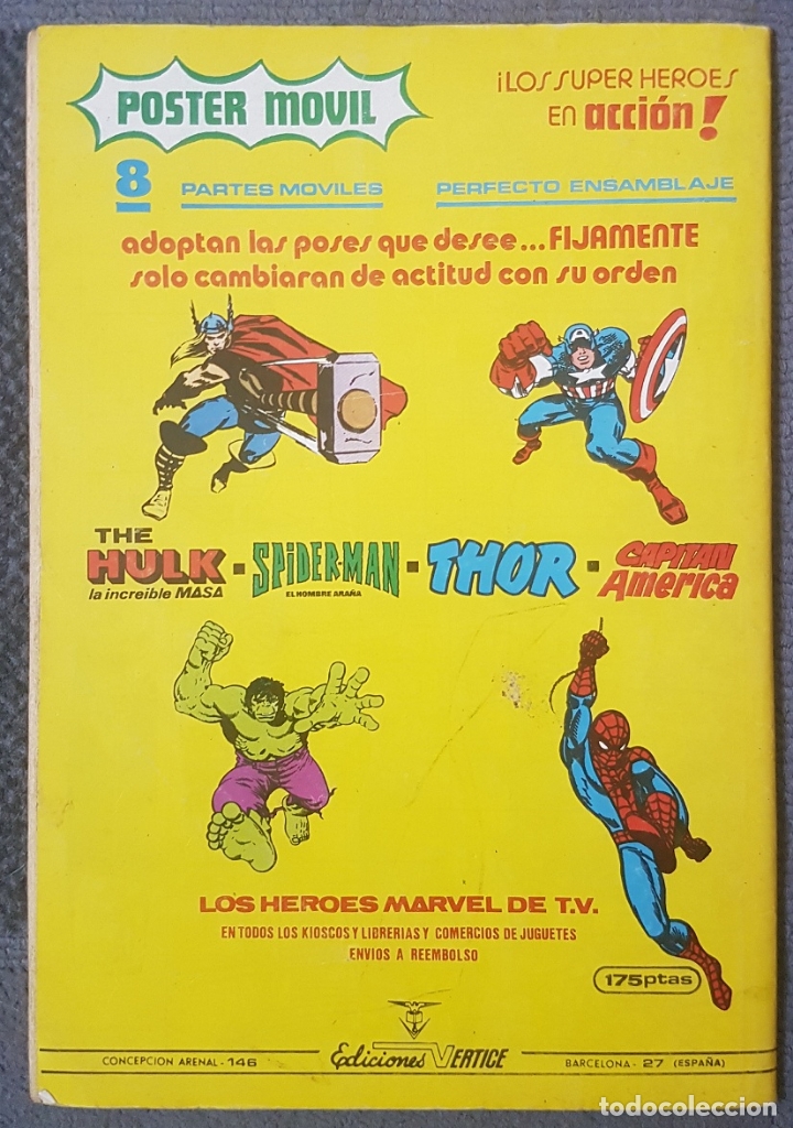 C&oacute;mics: Selecciones Marvel #54 (Vertice, 1980) - Foto 2