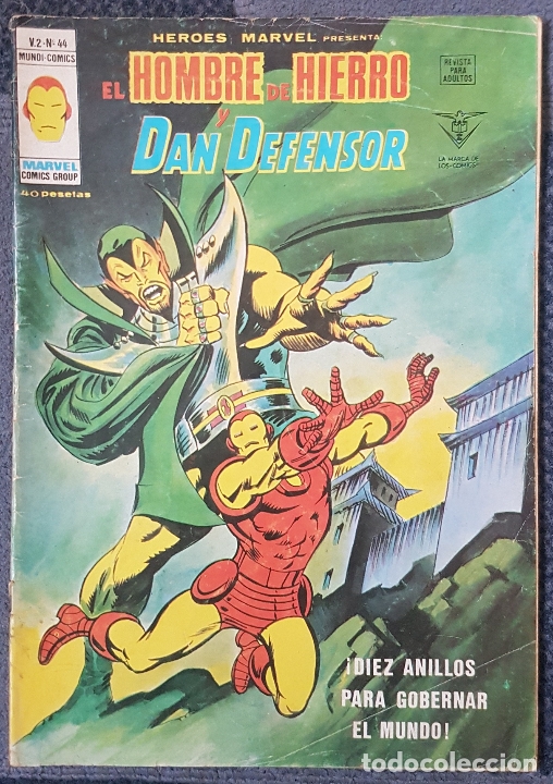 C&oacute;mics: Heroes Marvel vol.2 #44 (Vertice, 1978) Iron Man y Daredevil - Foto 1