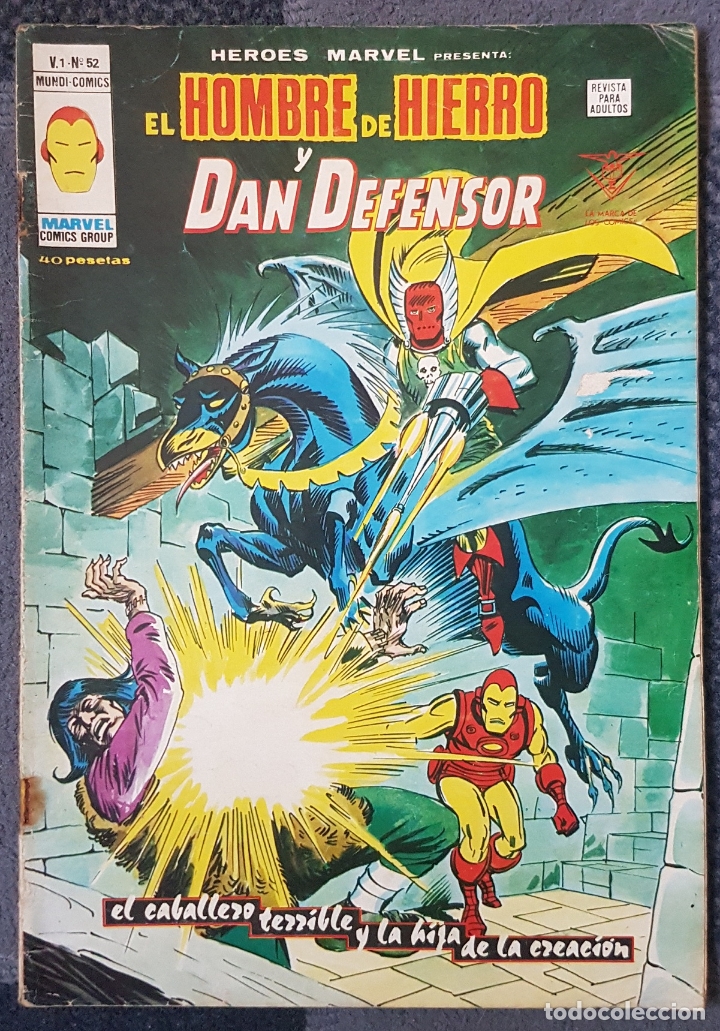 C&oacute;mics: Heroes Marvel vol.2 #52 (Vertice, 1979) Iron Man y Daredevil - Foto 1