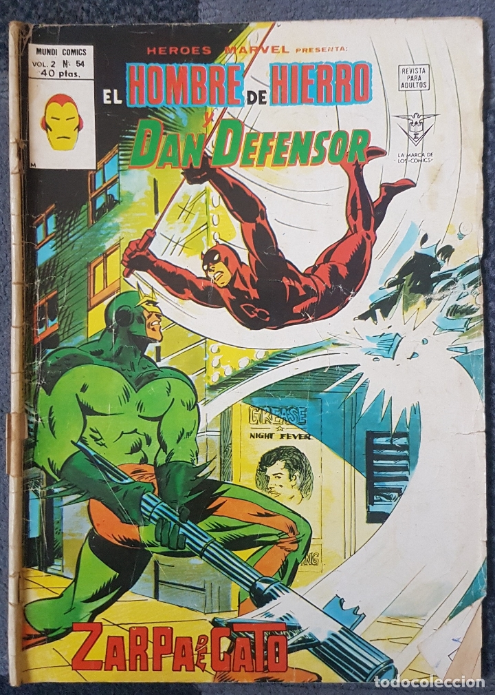 C&oacute;mics: Heroes Marvel vol.2 #54 (Vertice, 1979) Iron Man y Daredevil - Foto 1