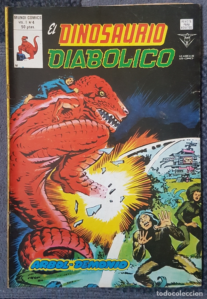C&oacute;mics: Dinosaurio Diabolico #4 (Vertice, 1980) -&uacute;ltimo n&uacute;mero- - Foto 1