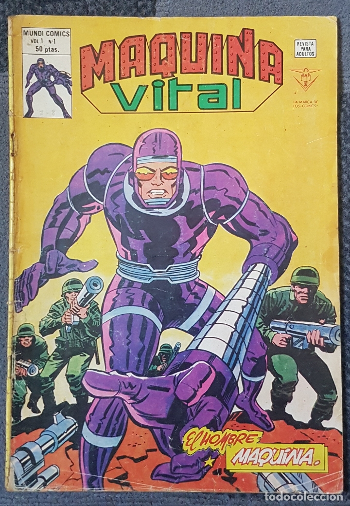 C&oacute;mics: Maquina Vital #1 (Vertice, 1980) - Foto 1