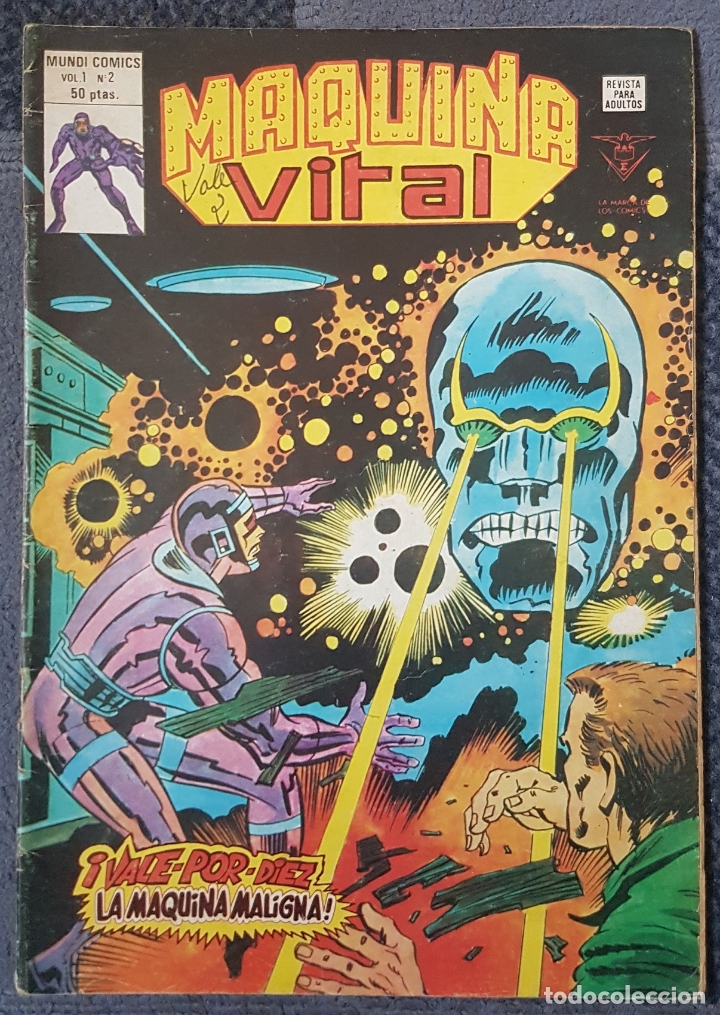C&oacute;mics: Maquina Vital #2 (Vertice, 1980) - Foto 1