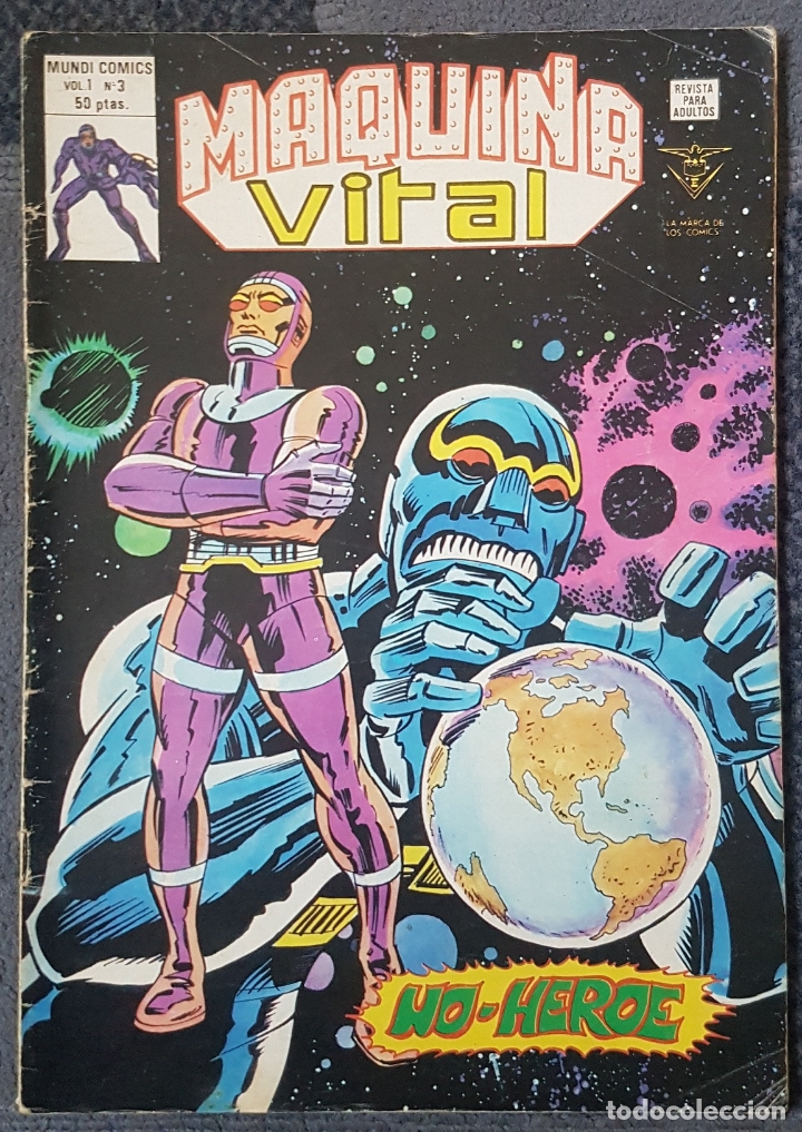 C&oacute;mics: Maquina Vital #3 (Vertice, 1980) - Foto 1