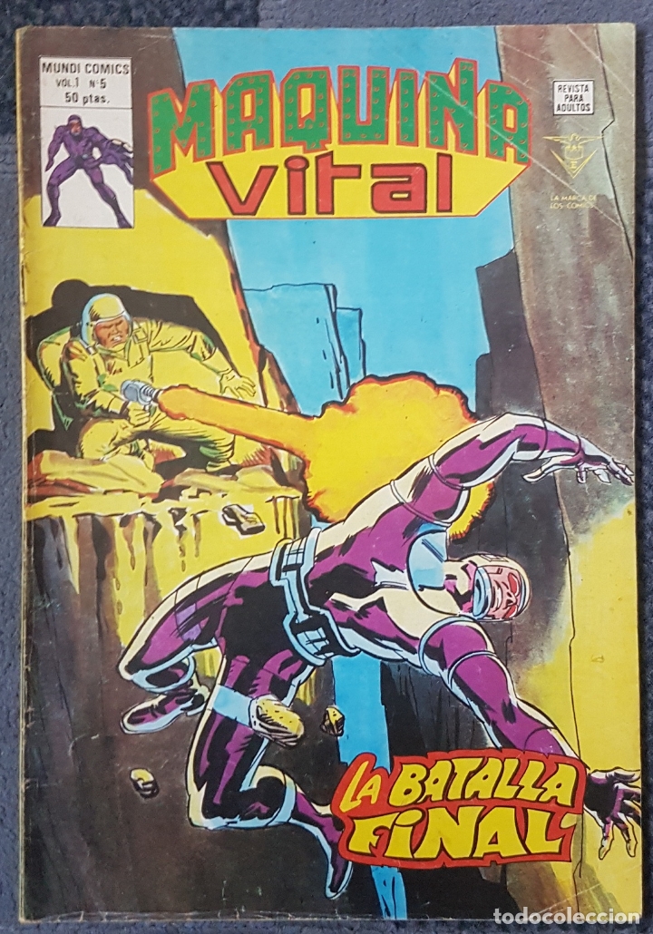 C&oacute;mics: Maquina Vital #5 (Vertice, 1980) - Foto 1