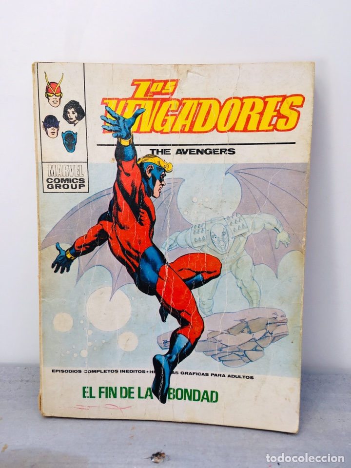 C&oacute;mics: C&Oacute;MIC LOS VENGADORES, EDITORIAL VERTICE N. 45 EL FIN DE LA BONDAD 1973 MARVEL - Foto 1