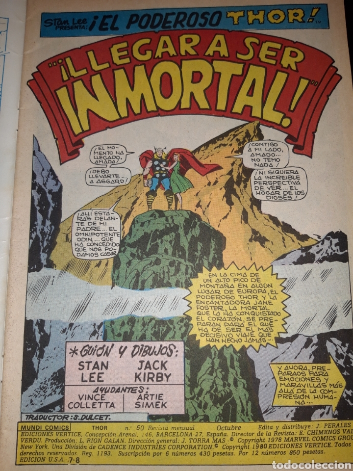 C&oacute;mics: THOR VOL.2 N&deg;50 - VERTICE - Foto 3