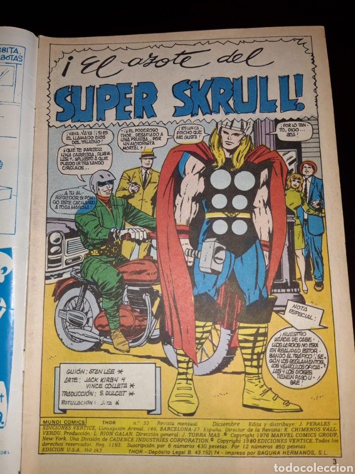 C&oacute;mics: THOR VOL.2 N&deg;53 - VERTICE - Foto 3