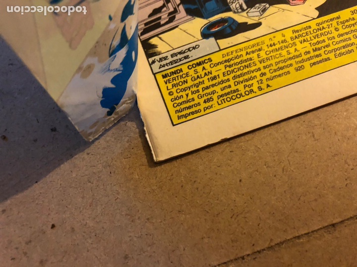C&oacute;mics: LOS DEFENSORES N&deg; 4 (EDICIONES V&Eacute;RTICE 1981). &iexcl;EL SINIESTRO SALVADOR! - Foto 2