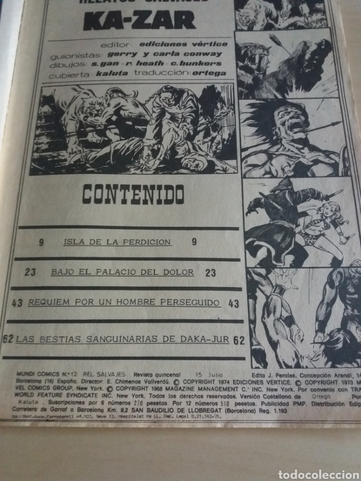 C&oacute;mics: Relatos salvajes Ka-Zar v1n12 - Foto 2