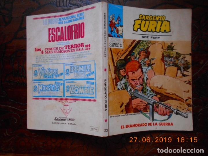C&oacute;mics: SARGENTO FURIA N&ordm;23-VERTICE TACO-1973 - Foto 1