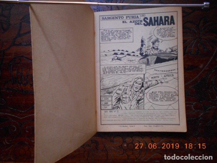 C&oacute;mics: SARGENTO FURIA N&ordm; 22-VERTICE TACO-1973 - Foto 2