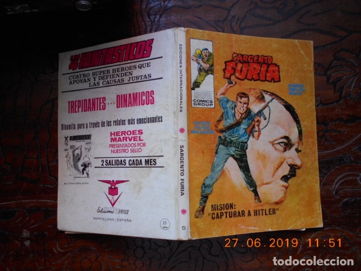 C&oacute;mics: SARGENTO FURIA N&ordm; 5 V&Eacute;RTICE TACO-1972 - Foto 1
