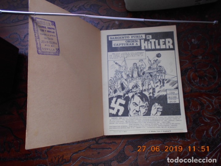 C&oacute;mics: SARGENTO FURIA N&ordm; 5 V&Eacute;RTICE TACO-1972 - Foto 2
