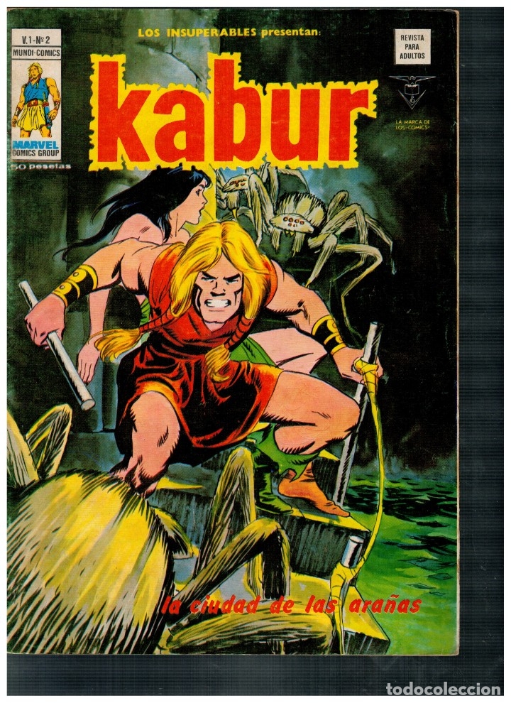 C&oacute;mics: LOS INSUPERABLES V.1 N&ordm; 2.  - KABUR -VERTICE,1978. - Foto 1