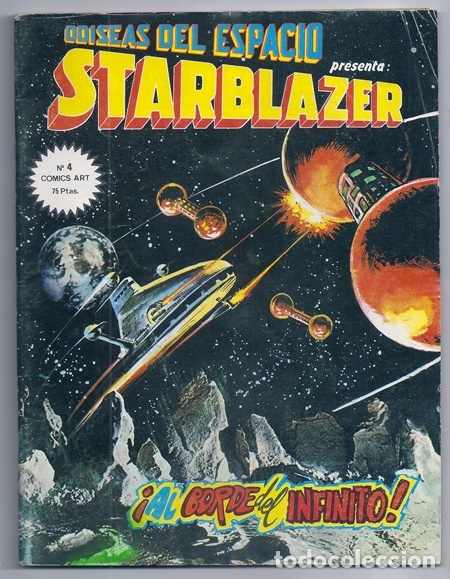 C&oacute;mics: Starblazer, 4: Al borde del infinito / Odiseas del Espacio - V&eacute;rtice, 1980 - Foto 1