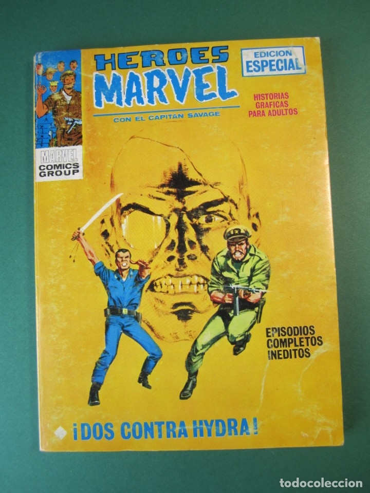C&oacute;mics: HEROES MARVEL (1972, VERTICE) 4 &middot; 1972 &middot; DOS CONTRA HYD - Foto 1