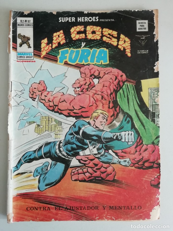 C&oacute;mics: SUPER HEROES PRESENTA LA COSA Y FURIA V2 NUM 87 - Foto 1