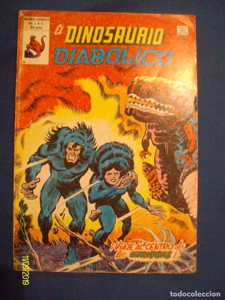 C&oacute;mics: EL DINOSAURIO DIABOLICO N&ordm; 3 VERTICE - Foto 1