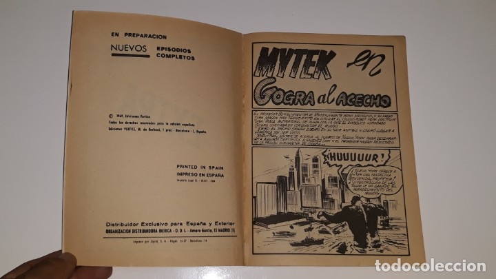 C&oacute;mics: VERTICE : ANTIGUO COMIC TACO EXTRA MYTEX MYTEK EL PODEROSO N&ordm; 11 VOL. 1 A&Ntilde;O 1969 - Foto 7