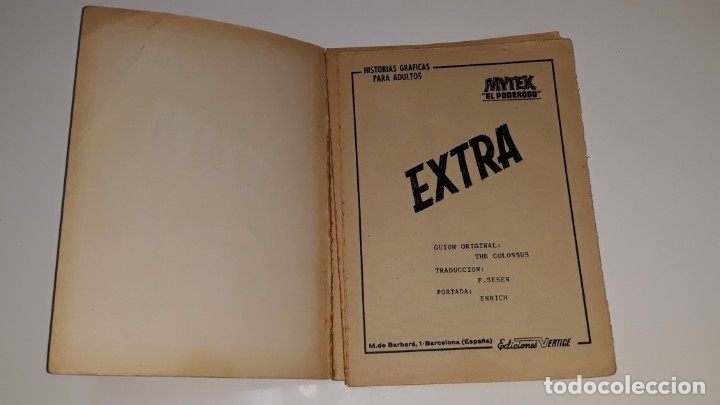 C&oacute;mics: VERTICE : ANTIGUO COMIC TACO EXTRA MYTEX MYTEK EL PODEROSO N&ordm; 4 VOL. 1 A&Ntilde;O 1969 - Foto 7