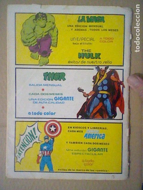 C&oacute;mics: CAPITAN MARVEL SPIDER MAN  VERTICE GRAPA N&ordm; 8 MUY SOBADO  1979 - Foto 6