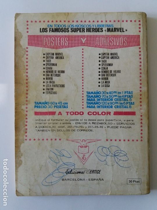 C&oacute;mics: SUPER HEROES. N&ordm; 1. EL D&Iacute;A DEL PROFETA. EDICIONES VERTICE. 1973. - Foto 2