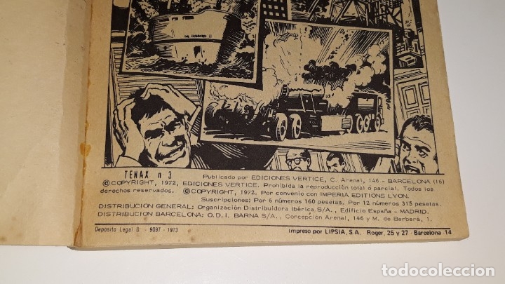 C&oacute;mics: VERTICE - TENAX N&ordm; 3 - TERROR EN JAVALAR - EDICIONES INTERNACIONALES A&Ntilde;O 1972 - Foto 8