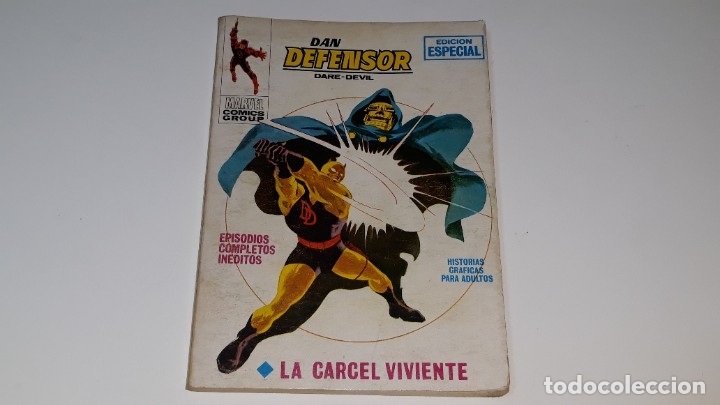 C&oacute;mics: VERTICE : DAN DEFENSOR N&ordm; 15 - DARE DEVIL - LA CARCEL VIVIENTE - EDICIONES INTERNACIONALES A&Ntilde;O 1969 - Foto 1