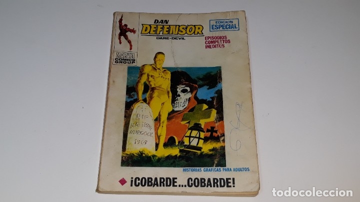 C&oacute;mics: VERTICE : DAN DEFENSOR V1 N&ordm; 22 - DARE DEVIL - COBARDE COBARDE - EDICIONES INTERNACIONALES A&Ntilde;O 1969 - Foto 1
