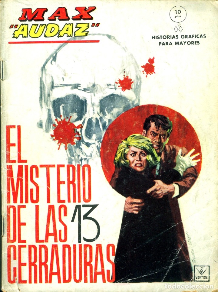 C&oacute;mics: MAX AUDAZ-11 (VERTICE, 1965) GRAPA - Foto 1
