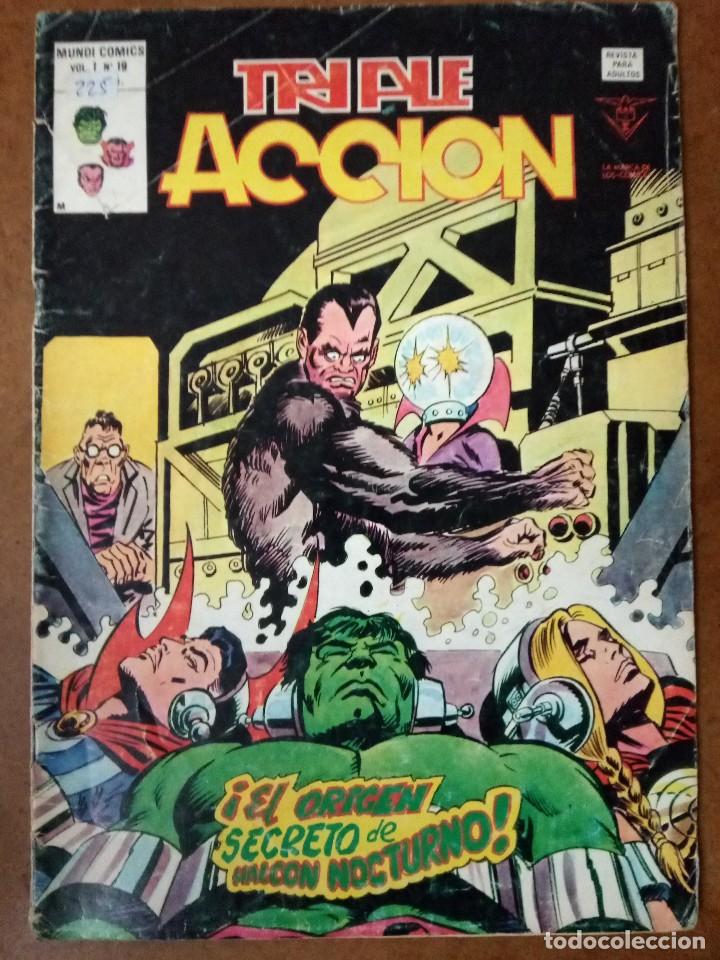 C&oacute;mics: TRIPLE ACCION VOL. 1 N&ordm; 19 - VERTICE - Foto 1