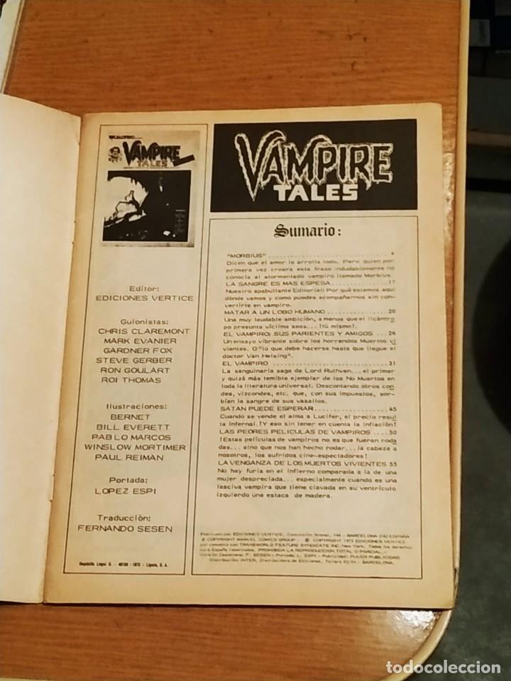 C&oacute;mics: VERTICE ESCALOFRIO 1 CON VAMPIRE TALES 1 - Foto 2