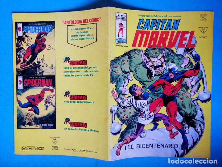 C&oacute;mics: CAPIT&Aacute;N MARVEL VOL.2 N&ordm; 48 - &iexcl; EL BICENTENARIO ! V&Eacute;RTICE 1978 BUEN ESTADO - Foto 2