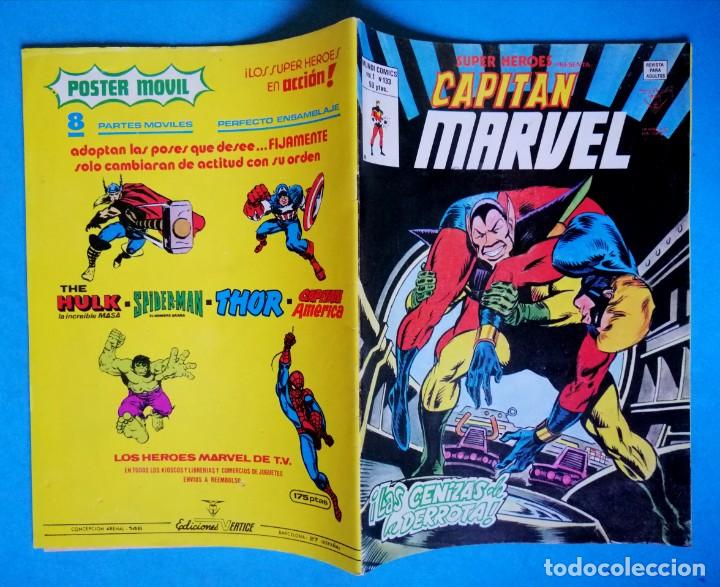 C&oacute;mics: CAPIT&Aacute;N MARVEL VOL.2 N&ordm; 133 - &iexcl; LAS CENIZAS DE LA DERROTA ! - V&Eacute;RTICE 1978 - Foto 2