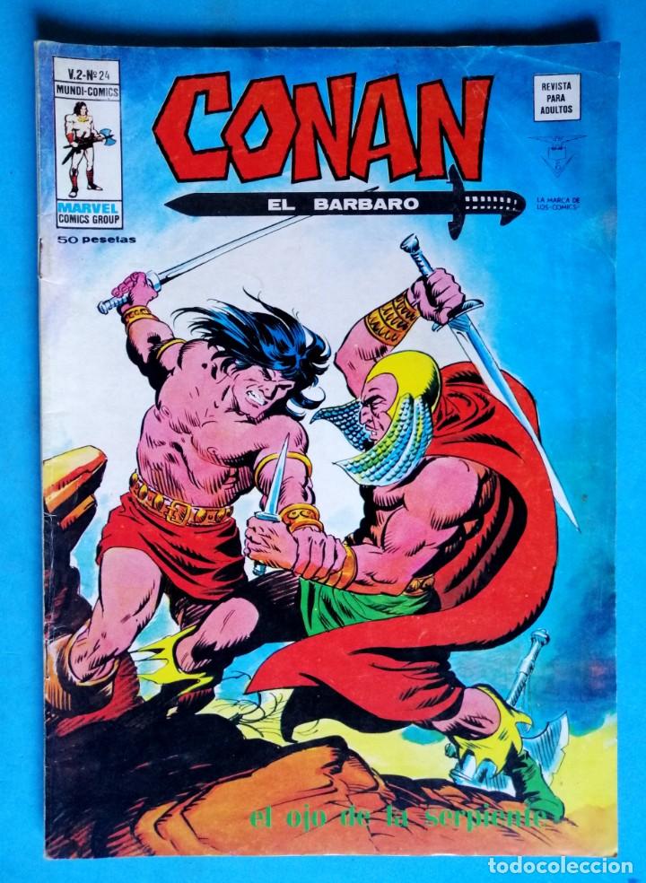 C&oacute;mics: CONAN EL B&Aacute;RBARO -VOL. 2 - N&ordm; 24 - EL OJO DE LA SERPIENTE - VERTICE - Foto 1