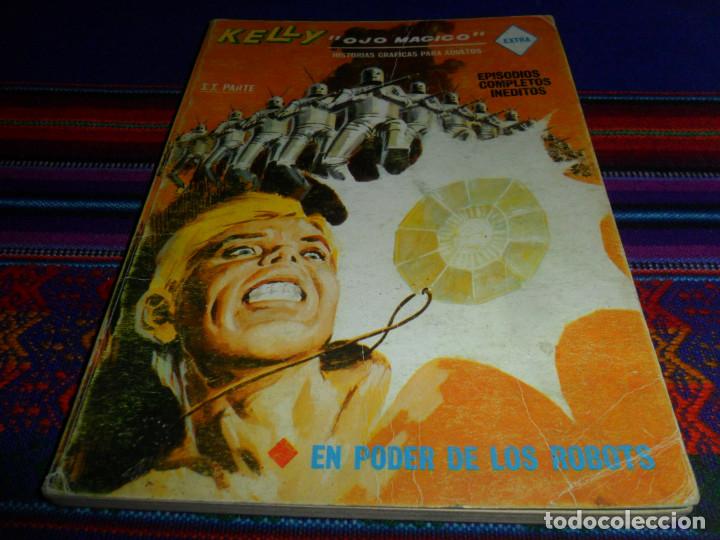 C&oacute;mics: V&Eacute;RTICE VOL. 1 KELLY OJO M&Aacute;GICO N&ordm; 15. 1969. 25 PTS. EN PODER DE LOS ROBOTS. - Foto 2