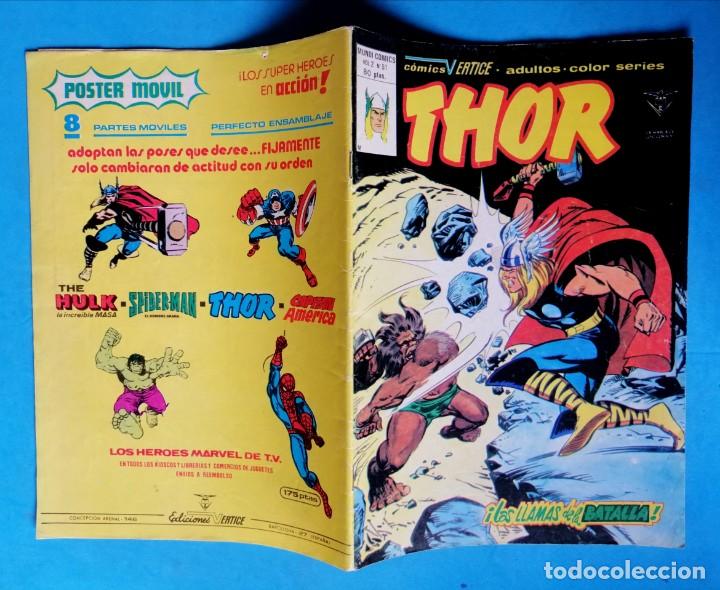 C&oacute;mics: THOR - VOL. 2 N&ordm; 51 - &iexcl; LAS LLAMAS DE LA BATALLA ! - V&Eacute;RTICE - Foto 2